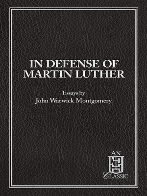 cover image of In Defense of Martin Luther